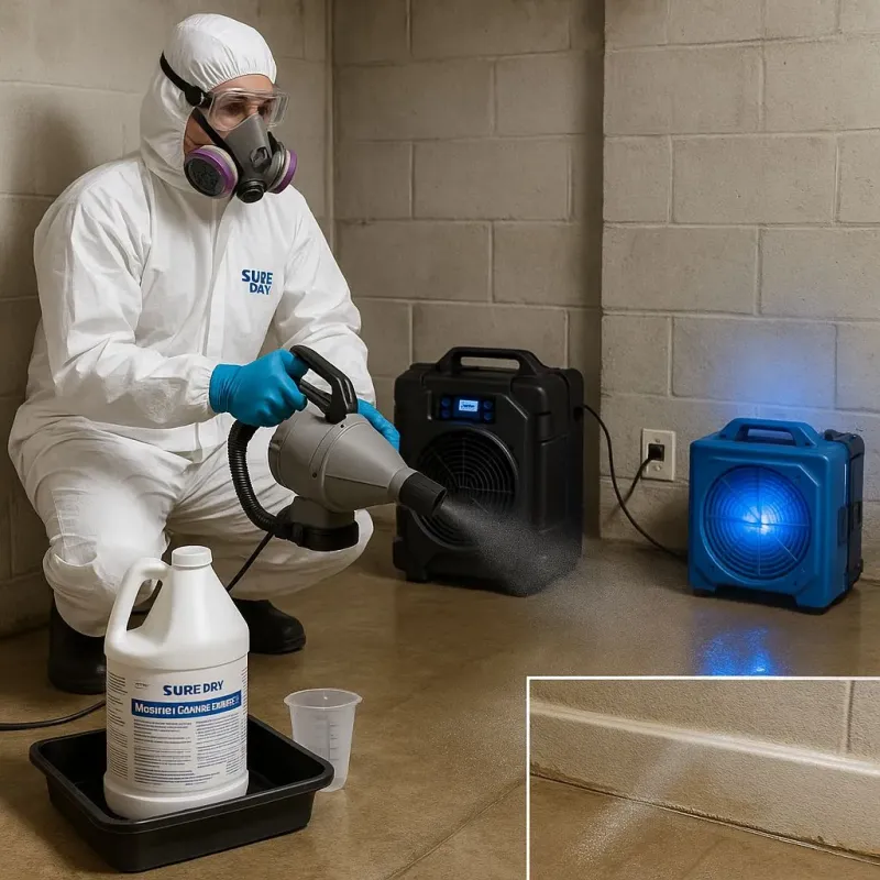 Sanitization and Odor Removal process in Trophy Club, TX